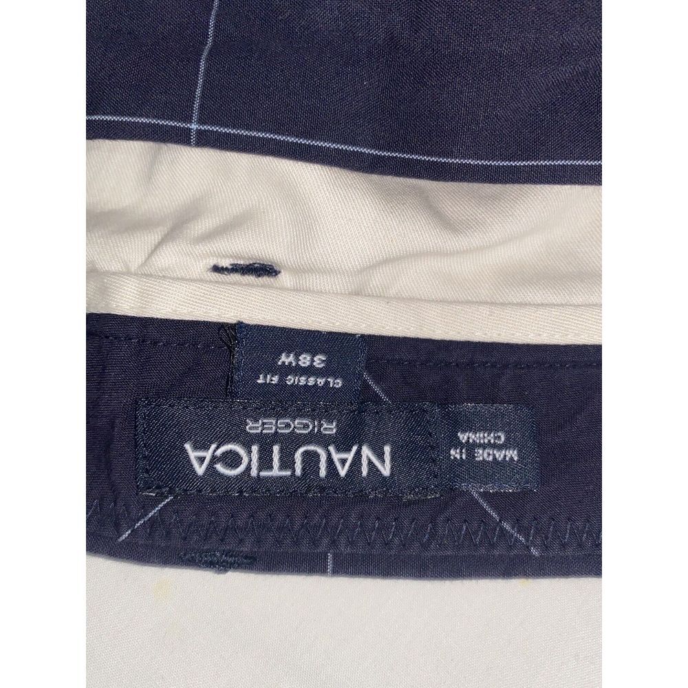 Mens‎ Size 38W Nautica Rigger  Blue Plaid Short. - Picture 4 of 4